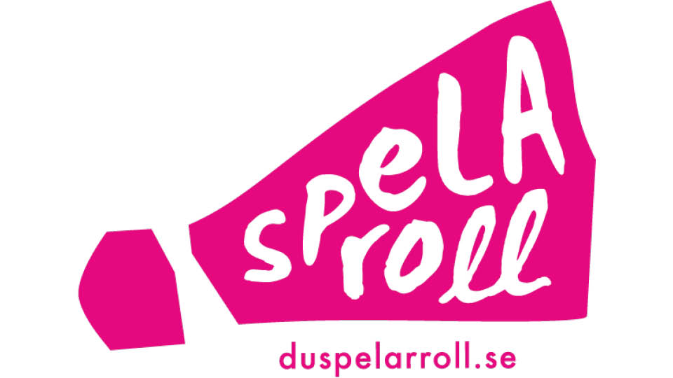 Logotyp för kampanjvecka duspelarroll samt länk till hemsidan www.duspelarroll.se
